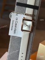 High Quality Replica CALVIN KLEIN Eternity Collection Different Colors Leather Strap Different Colors Face Dial Stainless Steel Case Watch